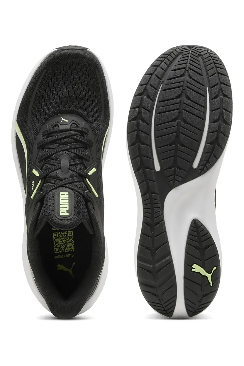 Scarpe da running nere leggere con suola ammortizzata Puma Skyrocket Lite 2 [NERO] miniatura 4