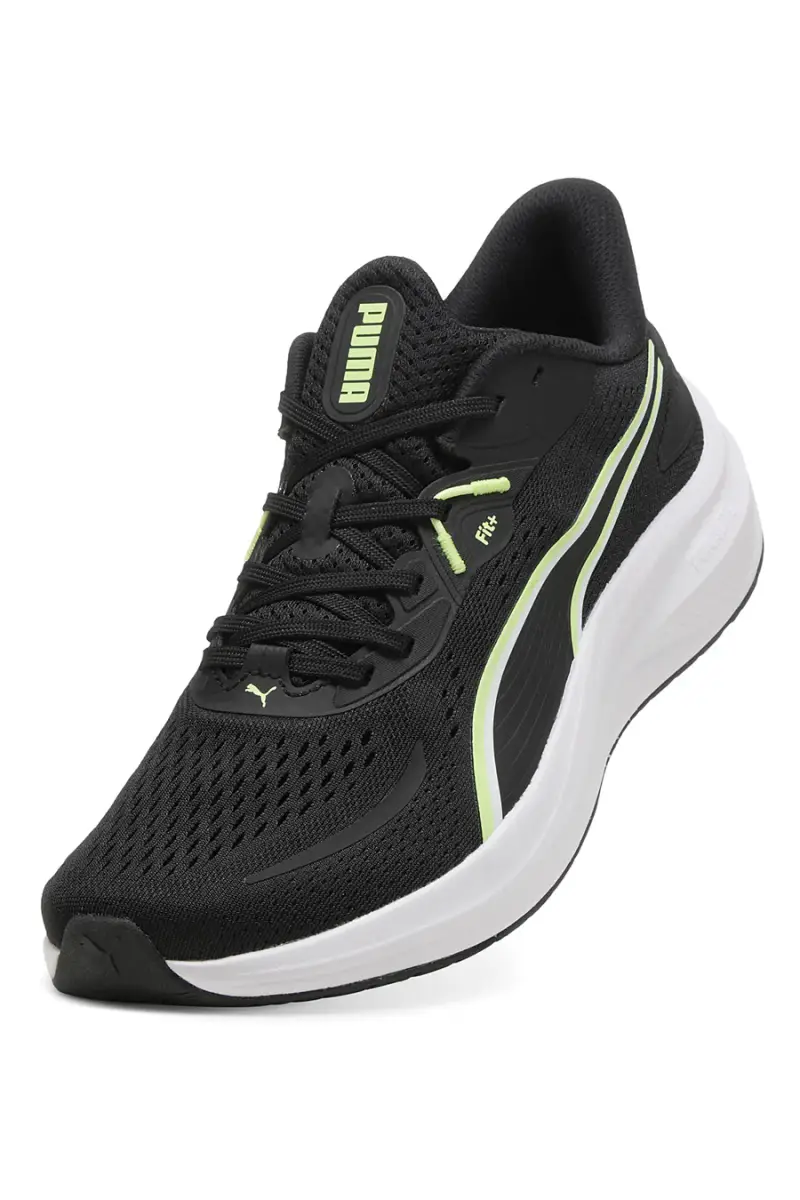 Scarpe da running nere leggere con suola ammortizzata Puma Skyrocket Lite 2 [NERO] miniatura 5