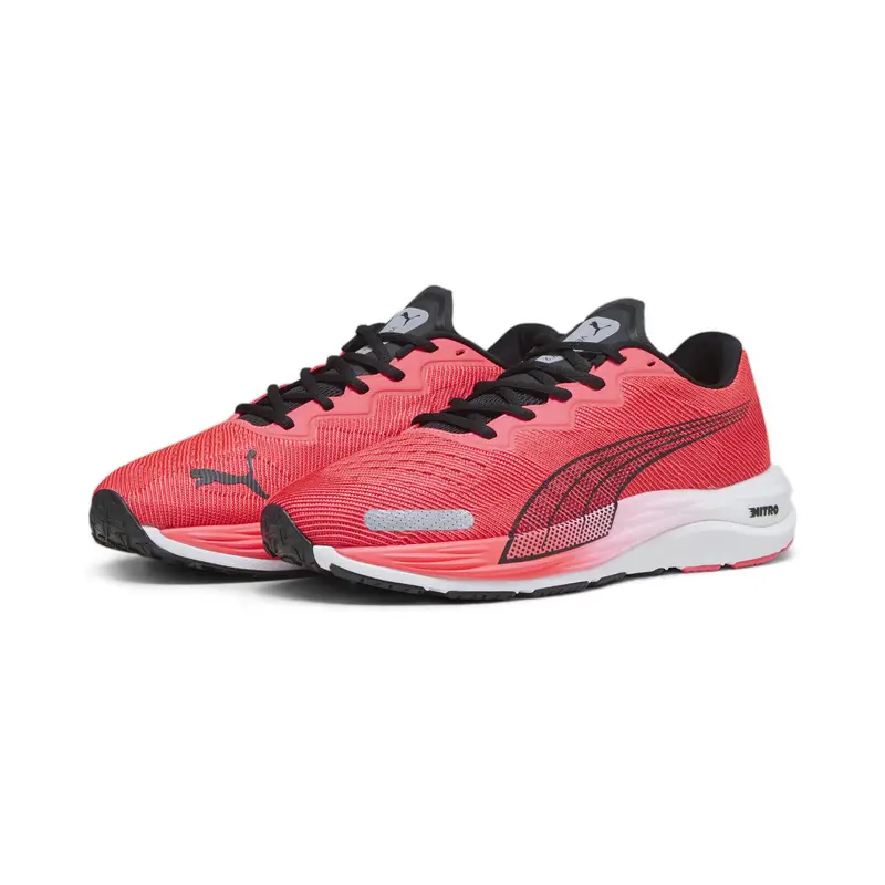 Scarpe da running Velocity Nitro 2 da uomo PUMA Fire Orchid Black Red | Puma Rosso