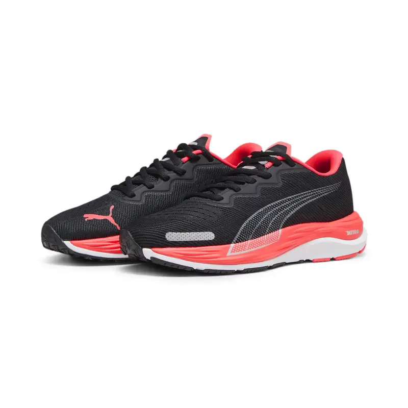 Scarpe da running Velocity Nitro 2 Donna PUMA Black Fire Orchid Red | Puma Nero