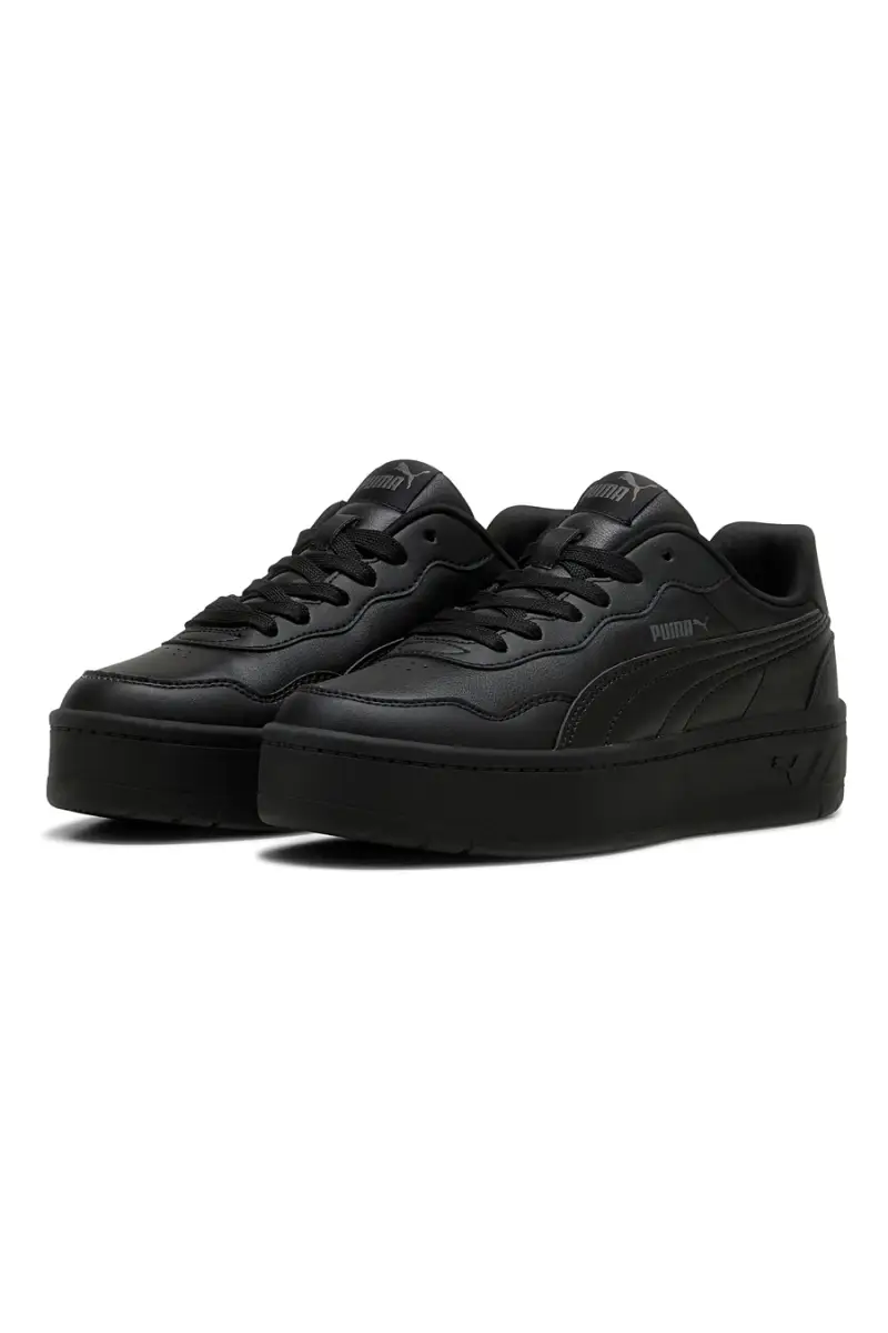 Scarpe nere con suola platform Puma Court Lally Skye [NERO] miniatura 2