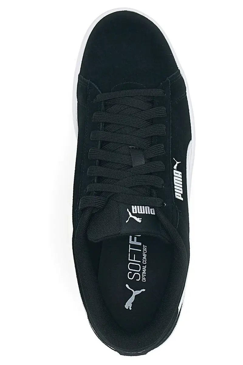Scarpe nere in pelle con logo laterale Puma Smash 3 [NERO miniatura 3