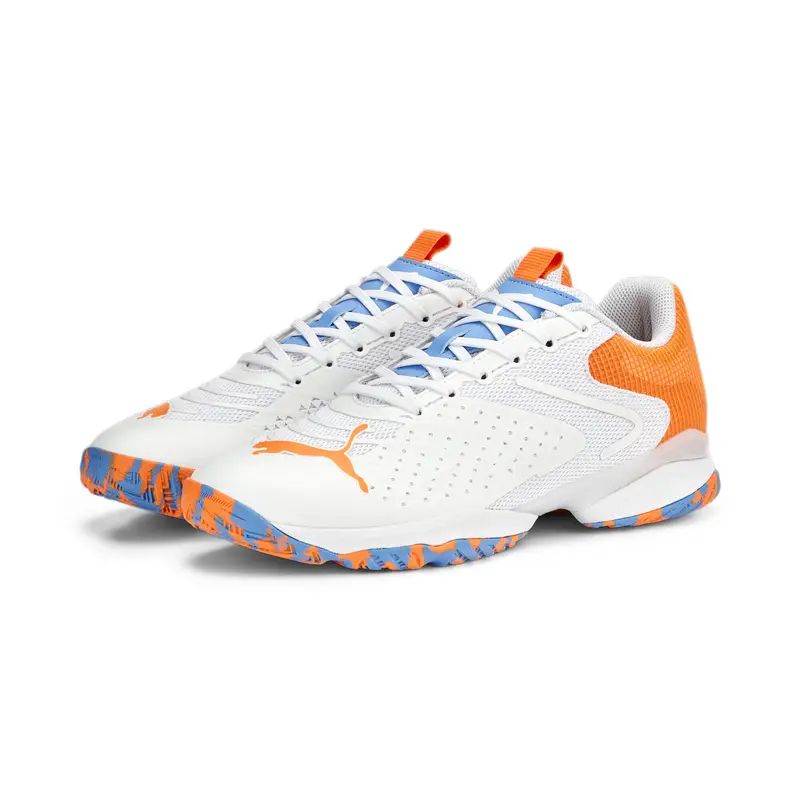 Scarpe padel Solarattack RCT PUMA White Ultra Orange Team Light Blue | Puma Bianco