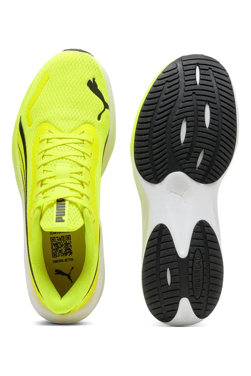 Scarpe running giallo fluo in mesh traspirante con suola leggera Puma Pounce Lite [GIALLO] miniatura 4
