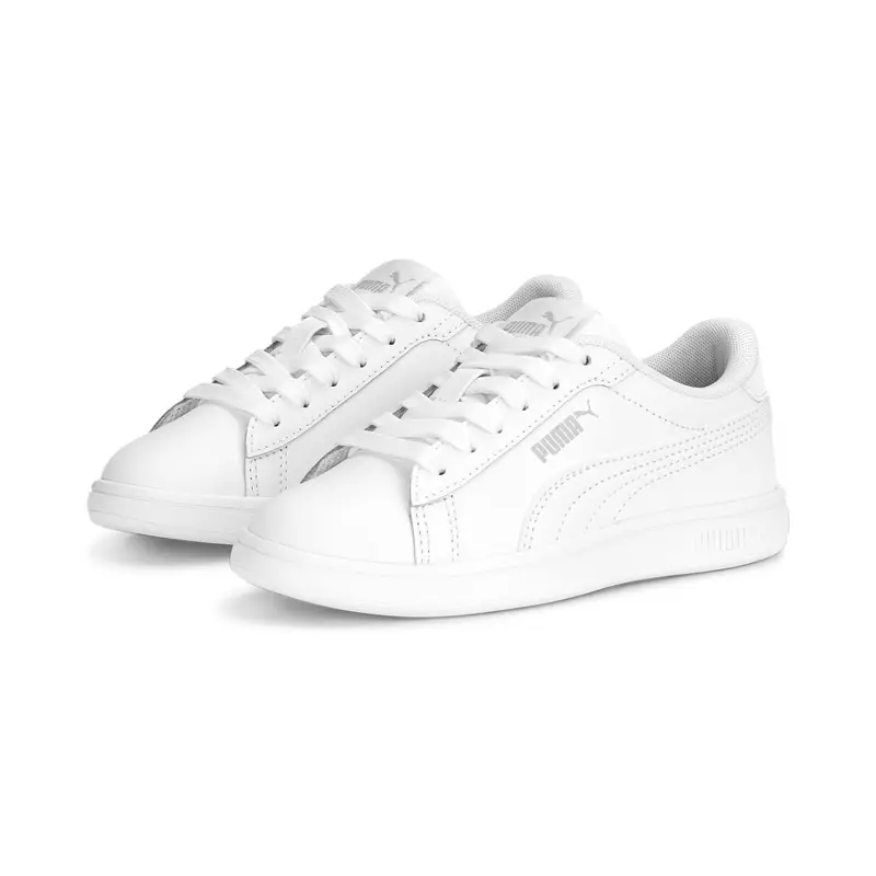 Scarpe Smash 3.0 L per bambini PUMA White Cool Light Gray | Puma Grigio chiaro