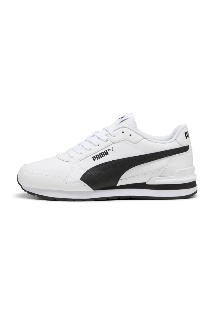 Scarpe sportive bianche in pelle con dettagli neri Puma ST Runner v4 L [WHITE