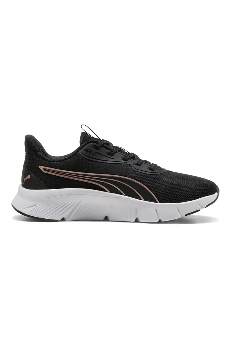 Scarpe sportive da donna nere e rosa con suola leggera Puma FlexFocus Lite Modern [NERO miniatura 3