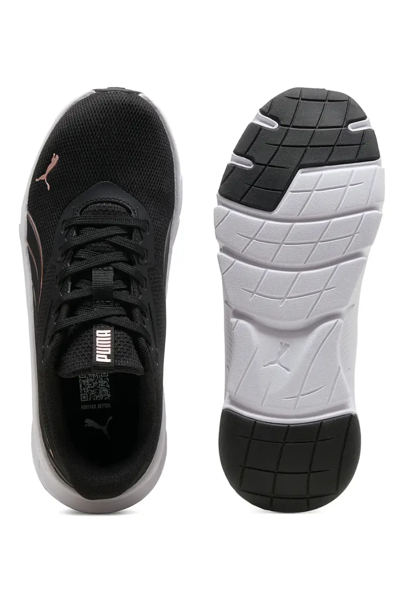 Scarpe sportive da donna nere e rosa con suola leggera Puma FlexFocus Lite Modern [NERO miniatura 4