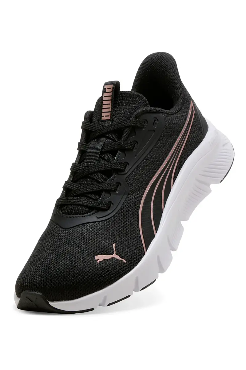 Scarpe sportive da donna nere e rosa con suola leggera Puma FlexFocus Lite Modern [NERO miniatura 5