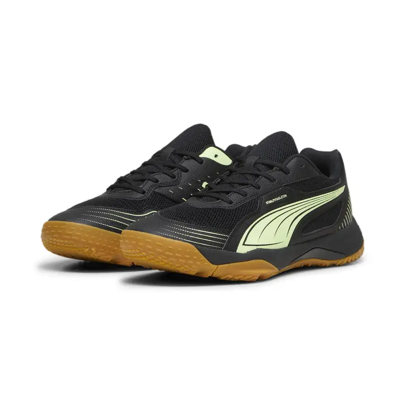 Scarpe sportive da indoor Solarflash III PUMA Black Fizzy Apple Yellow | Puma Nero