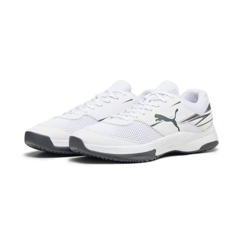 Scarpe sportive da indoor Varion II PUMA White Shadow Gray | Puma Bianco