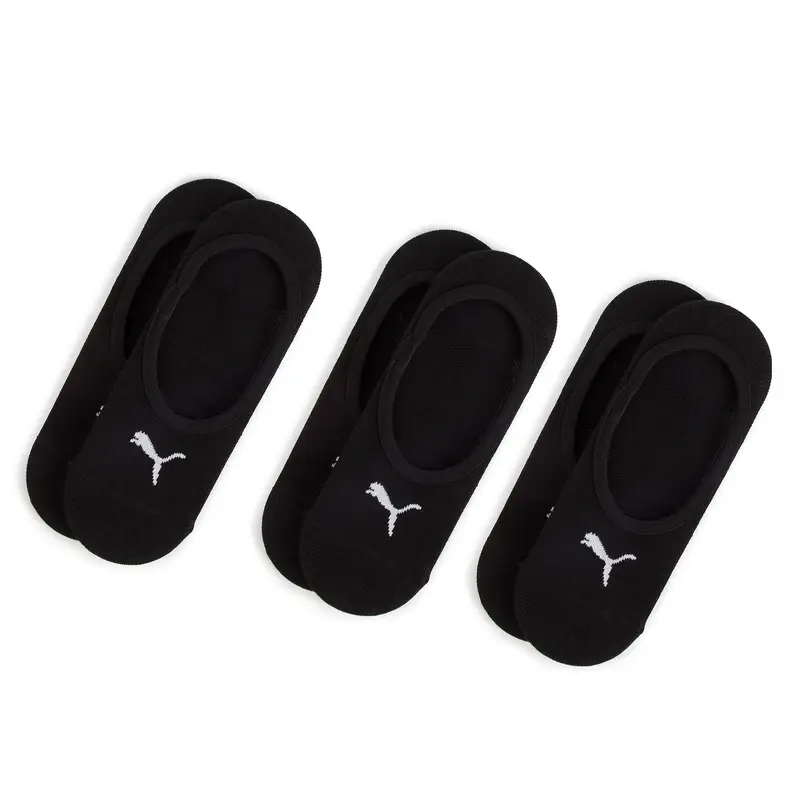Set di 3 paia di pedulini da donna Puma 906930 Nero