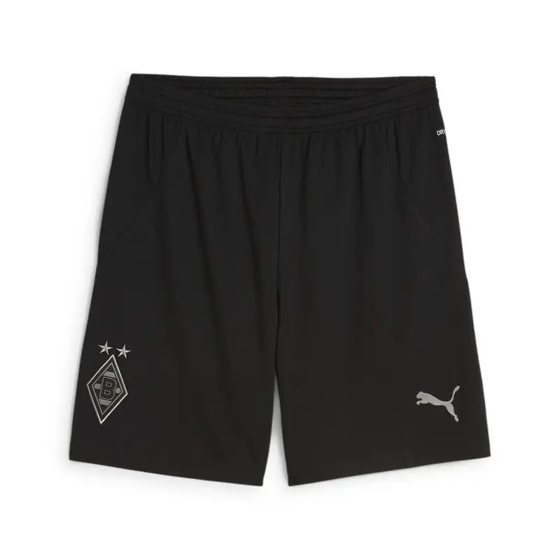 Shorts Borussia Mönchengladbach 24/25 da uomo PUMA Black Aged Silver Gray | Puma Nero