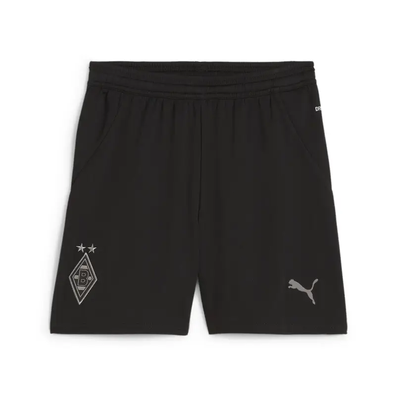 Shorts Borussia Mönchengladbach 24/25 per ragazzi PUMA Black Aged Silver Gray | Puma Nero