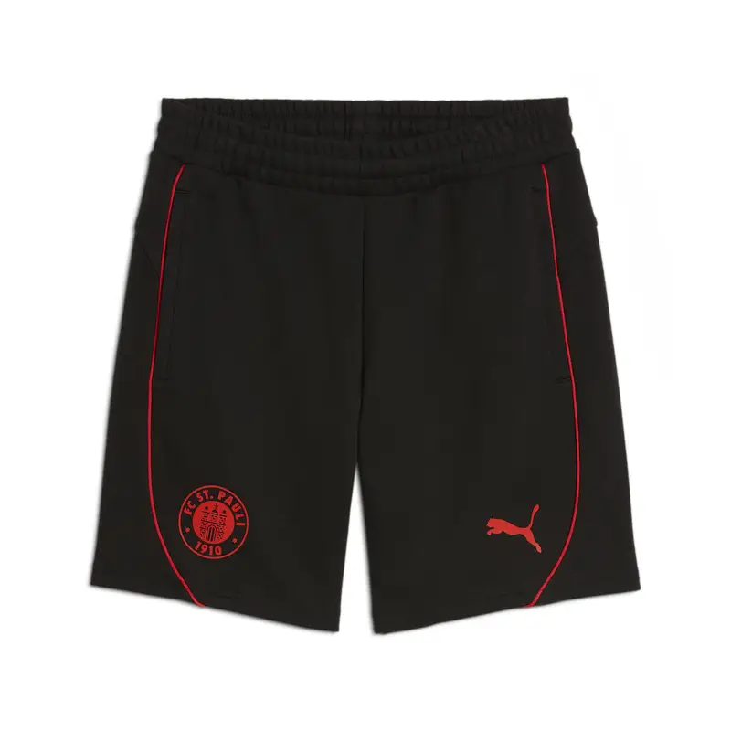Shorts Casuals FC St. Pauli da uomo PUMA Black Red | Puma Nero