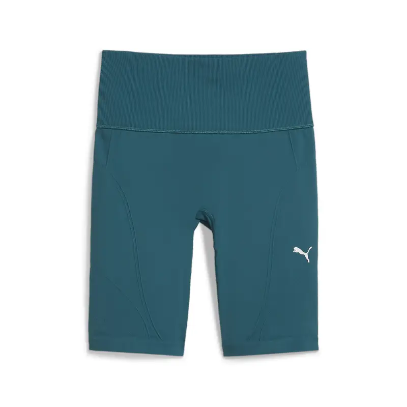 SHORTS DA BIKER A VITA ALTA SENZA CUCITURE SHAPELUXE DA DONNA PUMA Cold Green | Puma Verde