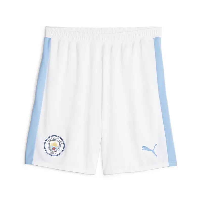 Shorts da calcio Manchester City PUMA White Team Light Blue | Puma Bianco