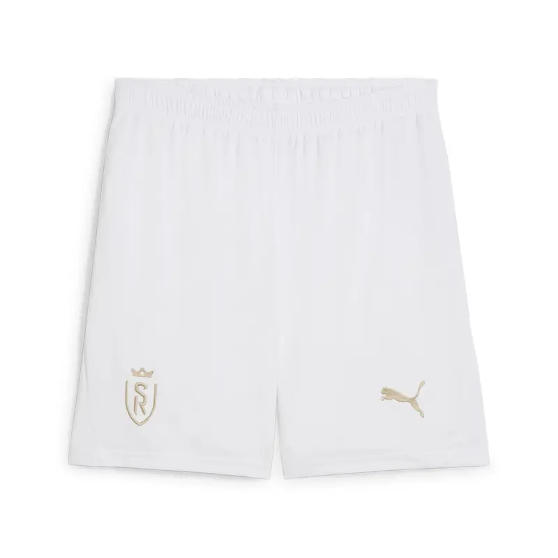 Shorts da calcio Stade Reims da uomo PUMA White Granola Beige | Puma Bianco