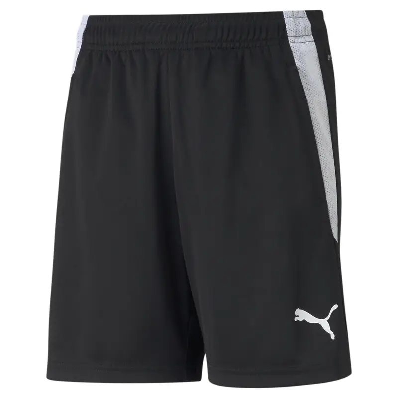 Shorts da calcio teamLIGA per ragazzi PUMA Black White | Puma Nero