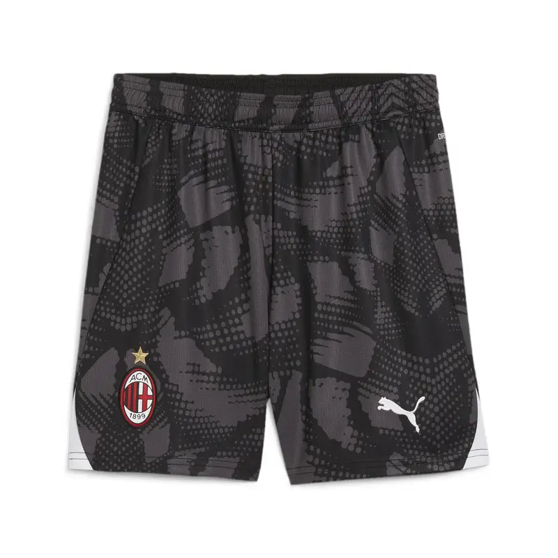 Shorts da portiere AC Milan 24/25 per ragazzi PUMA Black Dark Coal Gray | Puma Nero