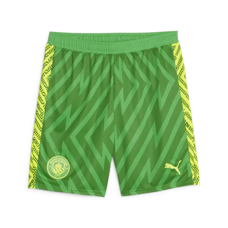 Shorts da portiere Manchester City PUMA Grassy Green Yellow Alert | Puma Verde