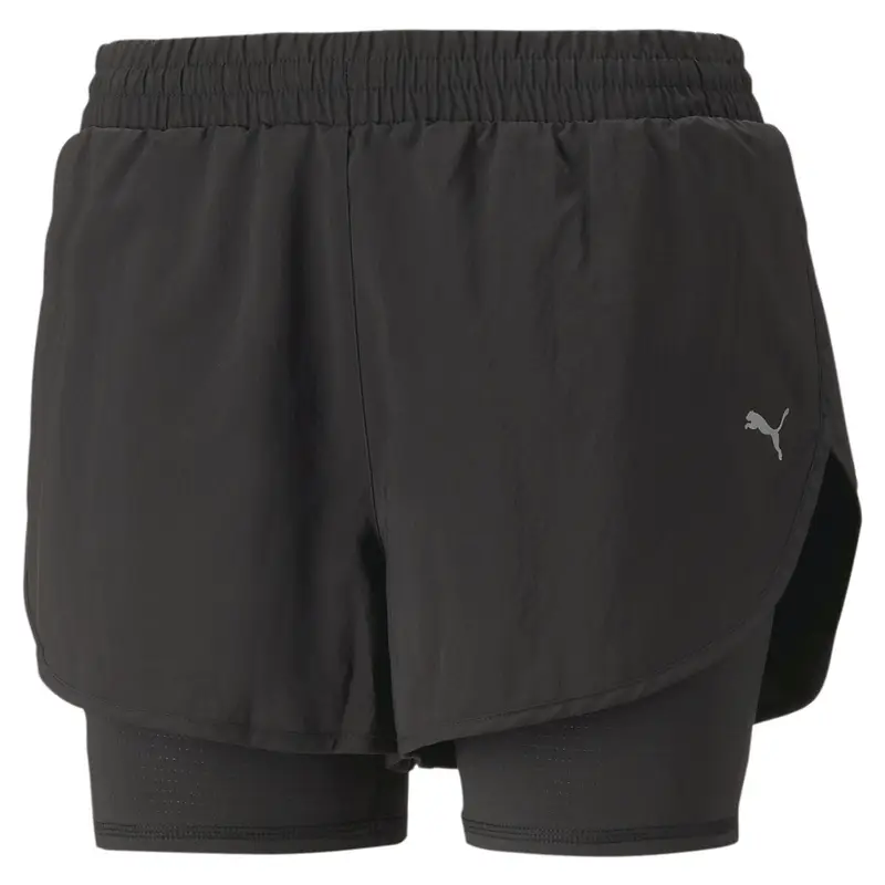 Shorts da running 2 in 1 Run Favourite in tessuto da donna PUMA Black | Puma Nero