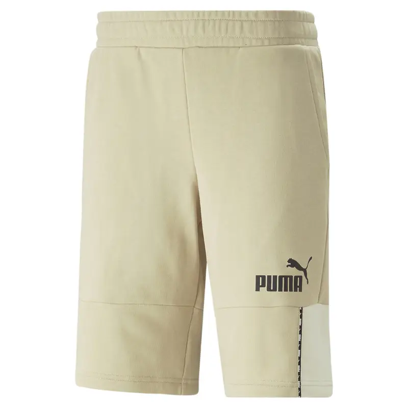 Shorts Essentials Block Tape da uomo PUMA Granola Beige | Puma