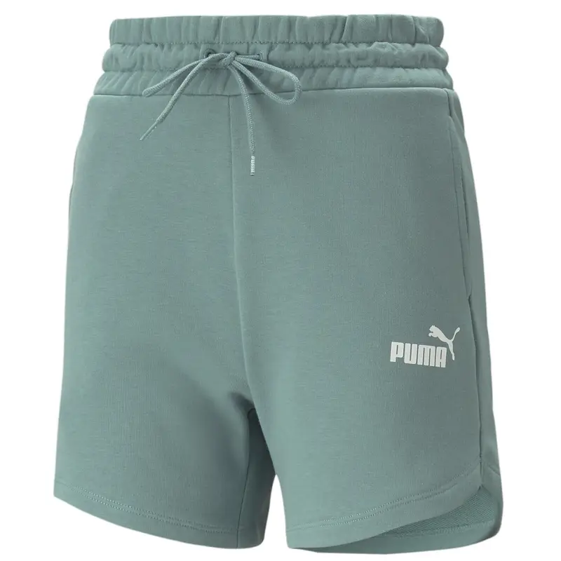 Shorts Essentials High Waist Donna PUMA Adriatic Gray | Puma Grigio