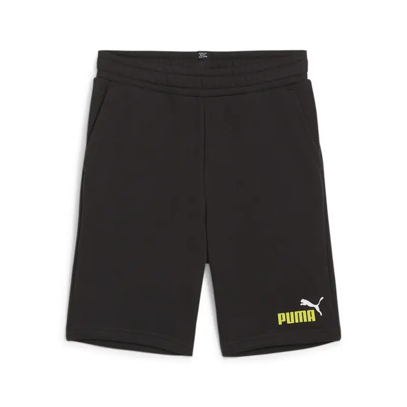Shorts Essentials+ Two-Tone da ragazzi PUMA Black Lime Sheen | Puma Nero