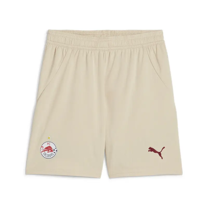 Shorts FC Red Bull Salzburg 24/25 per ragazzi PUMA Granola Team Regal Red Beige | Puma Rosso