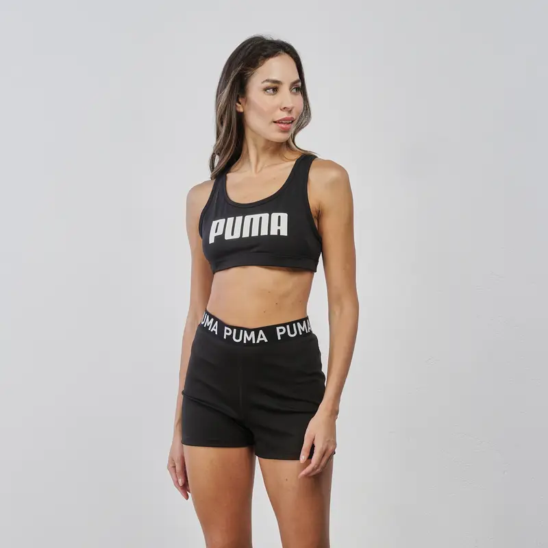 Shorts neri corti sportivi con stampa logo