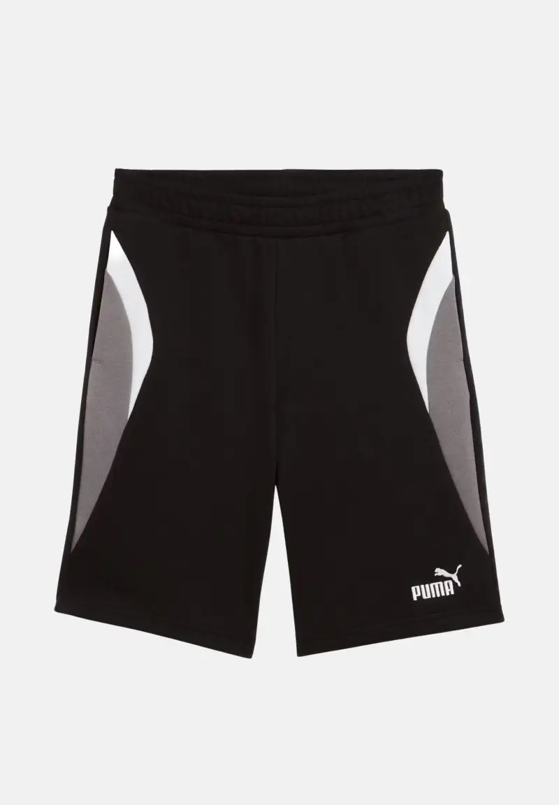 Shorts sportivo Essentials Block nero per bambino e bambina