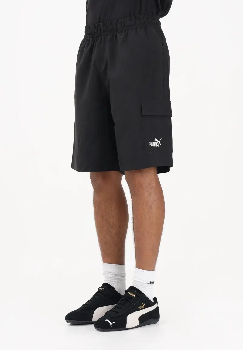 Shorts sportivo Essentials Cargo nero da uomo
