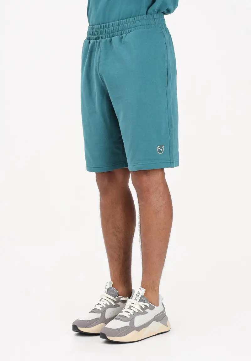Shorts sportivo Essentials Elevated 9" turchese da uomo