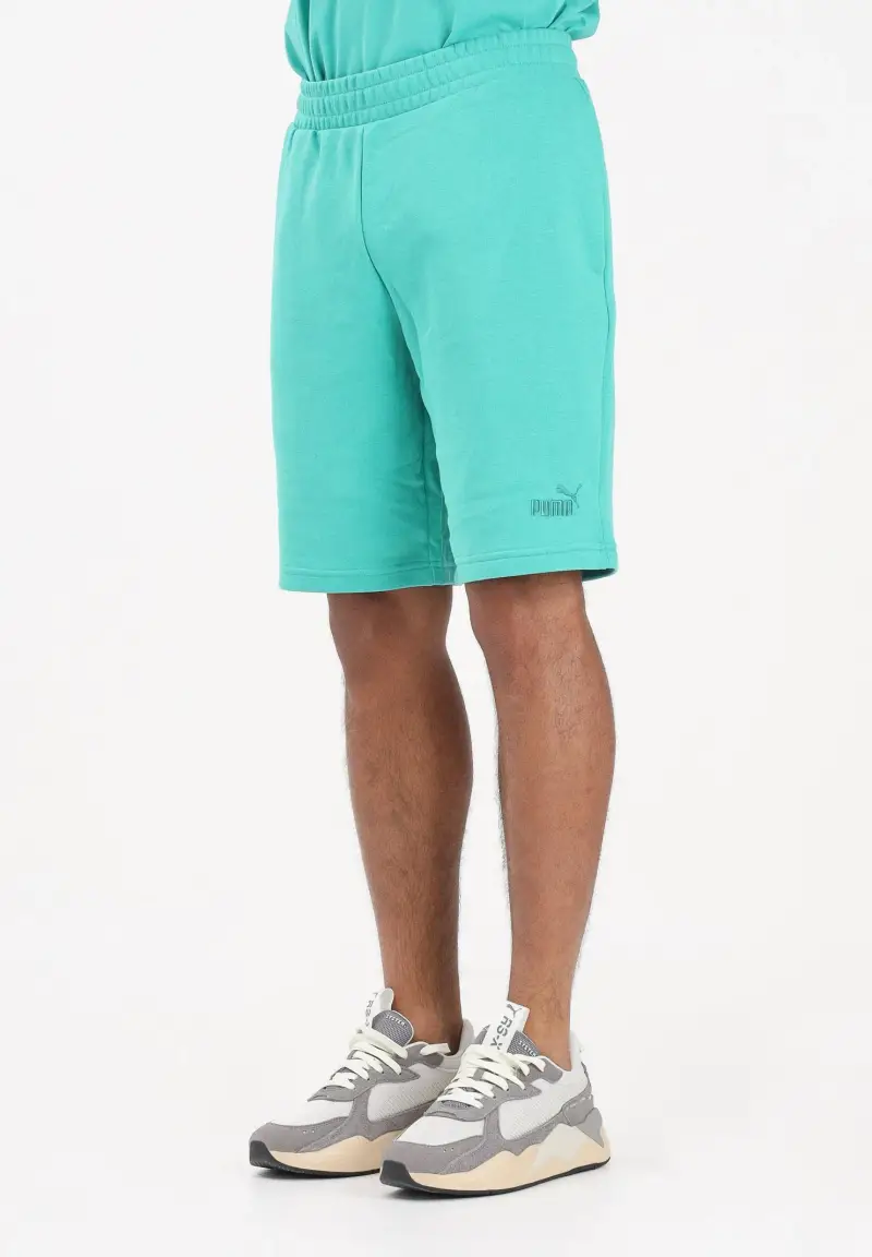 Shorts sportivo Essentials No 1 Logo 10" turchese da uomo
