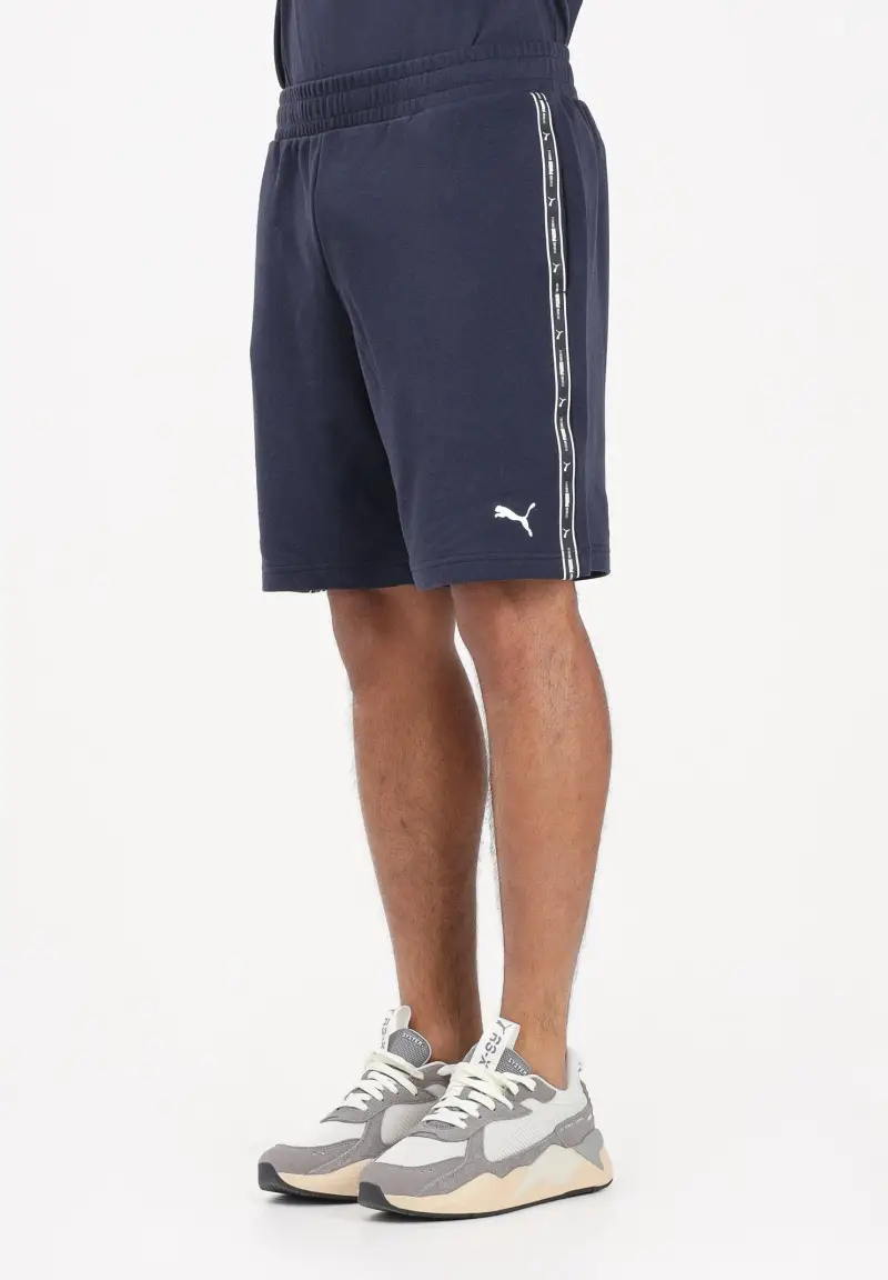 Shorts sportivo Essentials Tape blu da uomo