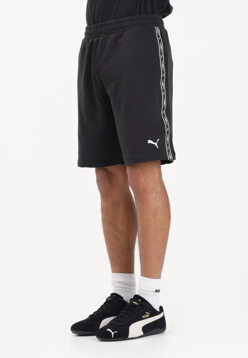 Shorts sportivo Essentials Tape nero da uomo