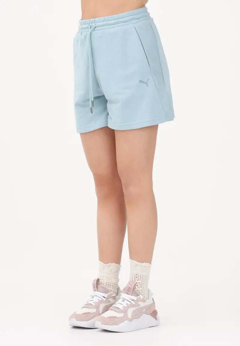 Shorts sportivo HER azzurro da donna