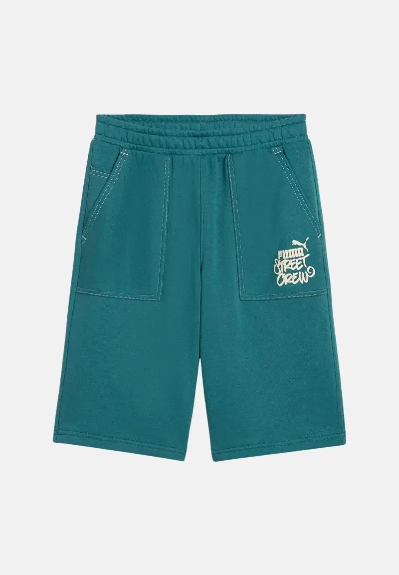 Shorts sportivo MID 90s verde petrolio per bambino e bambina