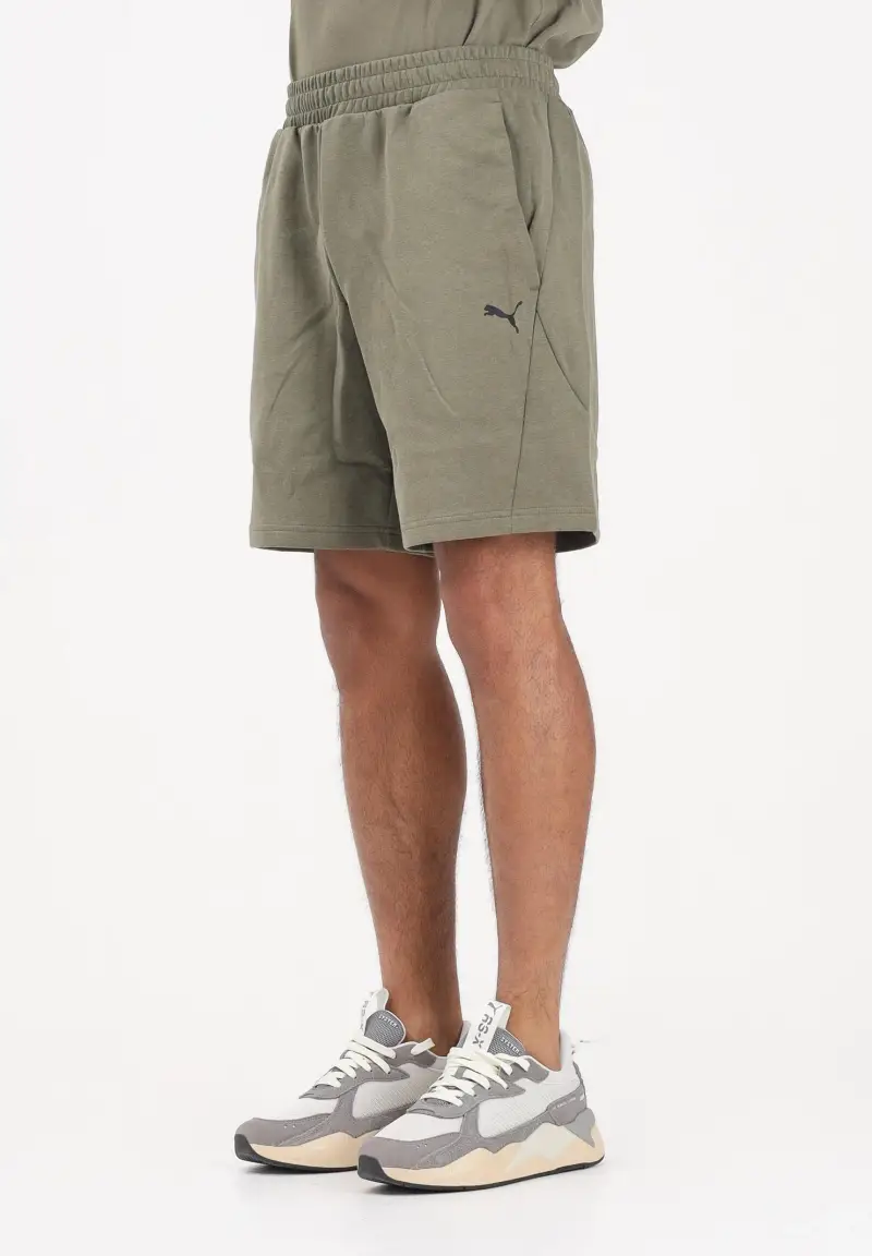 Shorts sportivo PUMATECH verde militare da uomo
