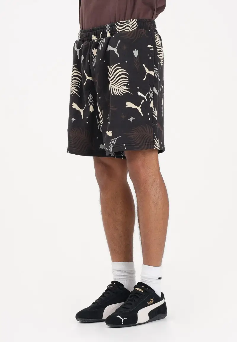 Shorts sportivo Sunset Drive nero da uomo