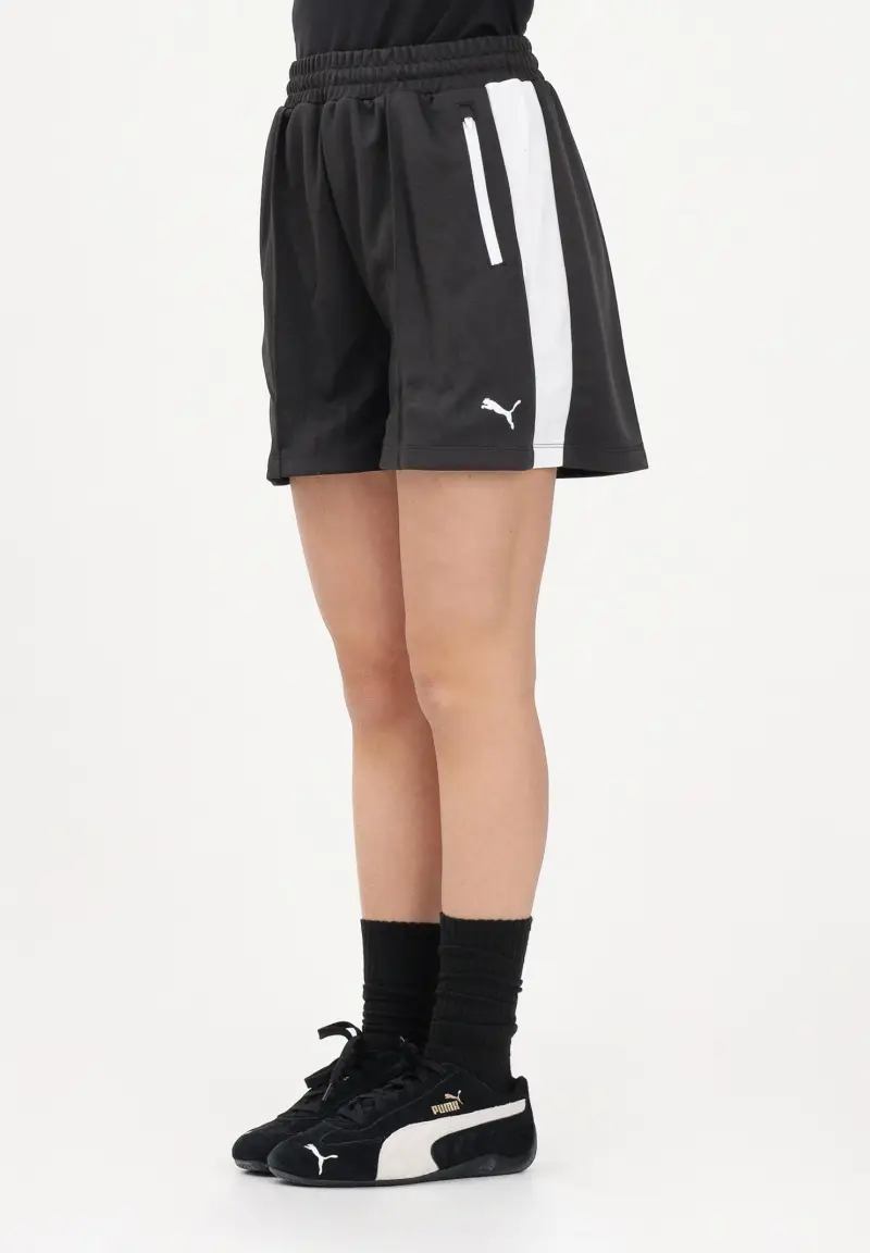 Shorts sportivo T7 4" nero da donna