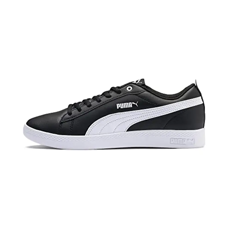 PUMA Smash Wns V2 L, Sneaker Donna, Nero/Bianco (Puma Black Puma White), 36 EU