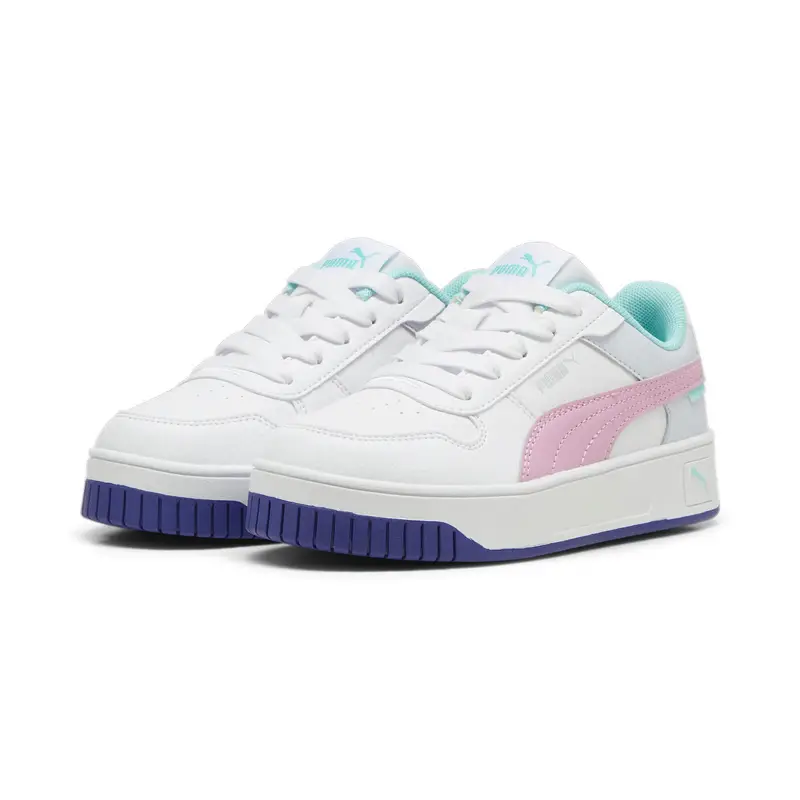 Sneaker Carina Street da bambini PUMA White Mauved Out Mint Pink Green | Puma Bianco