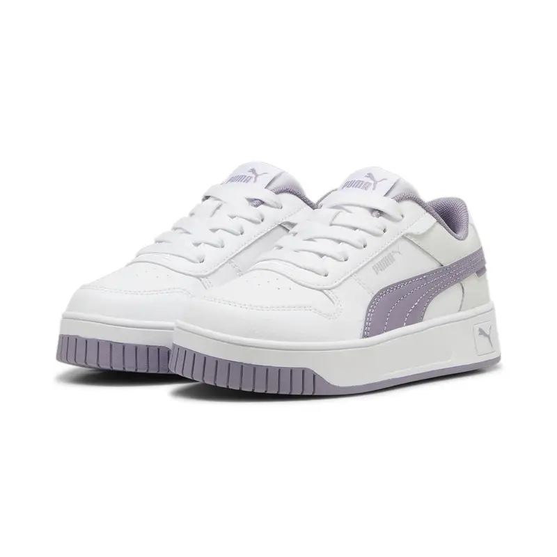 Sneaker Carina Street da bambini PUMA White Pale Plum Silver Purple Metallic | Puma Bianco