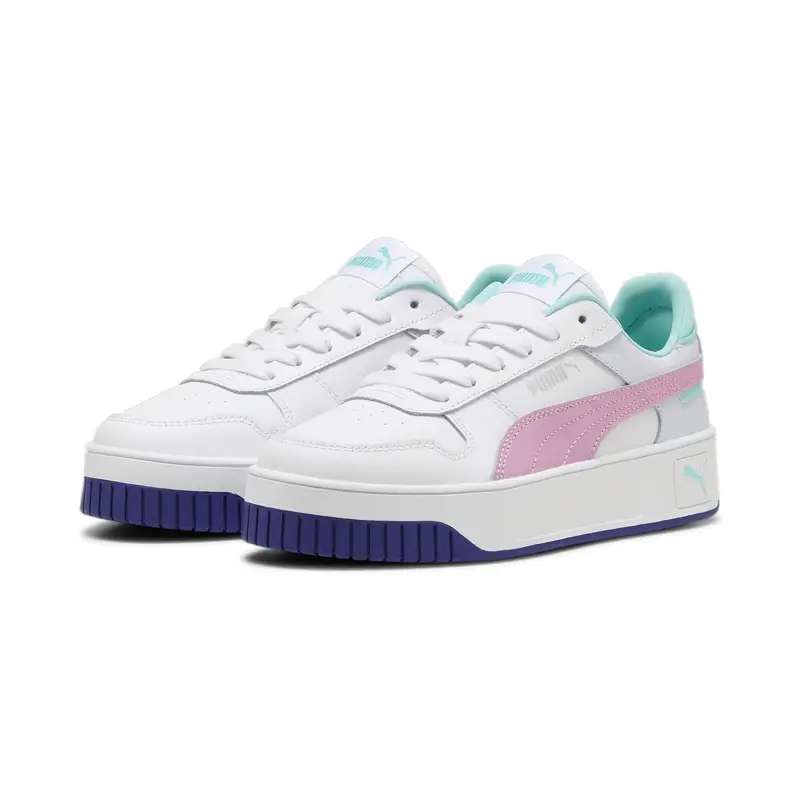 Sneaker Carina Street da ragazzi PUMA White Mauved Out Mint Pink Green | Puma Bianco