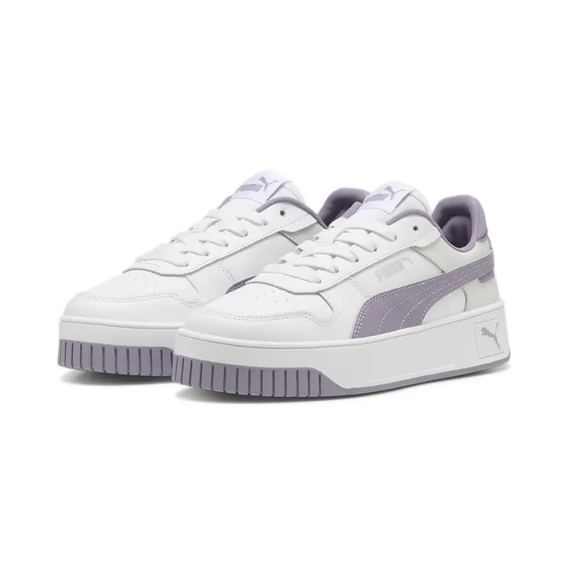 Sneaker Carina Street da ragazzi PUMA White Pale Plum Silver Purple Metallic | Puma Bianco