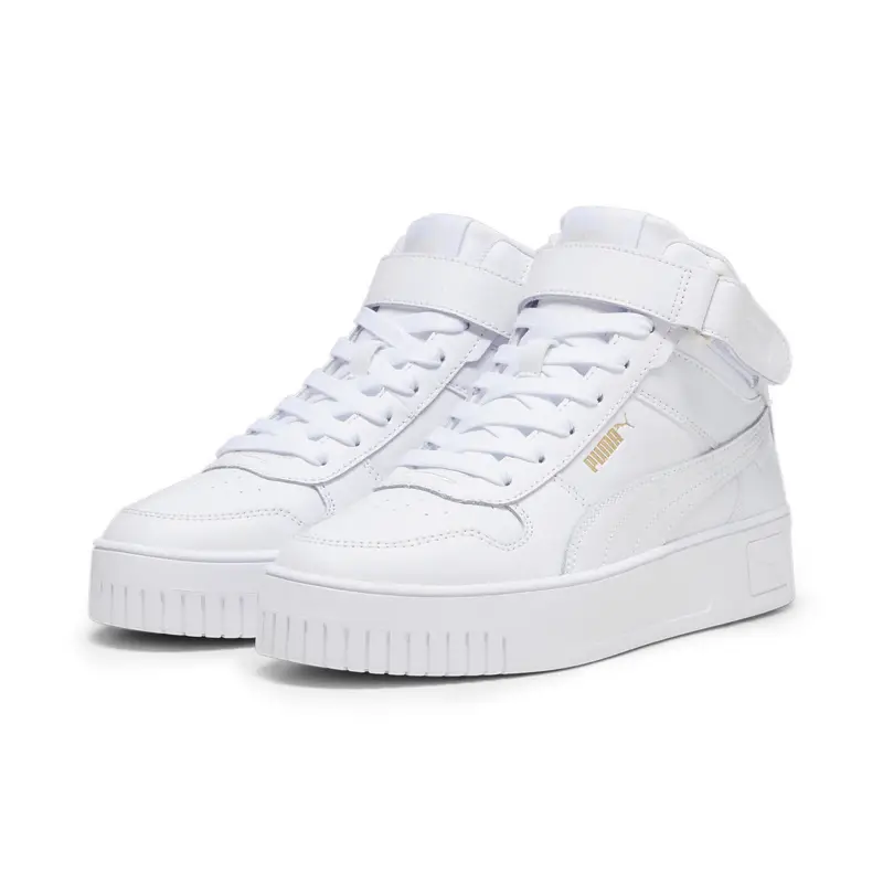 Sneaker Carina Street Mid da donna PUMA White Gold | Puma Bianco