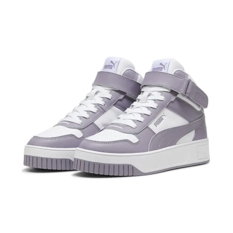 Sneaker Carina Street Mid da donna PUMA White Pale Plum Purple | Puma Bianco