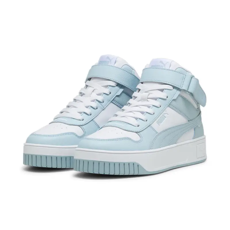 Sneaker Carina Street Mid da donna PUMA White Turquoise Surf Blue | Puma Bianco